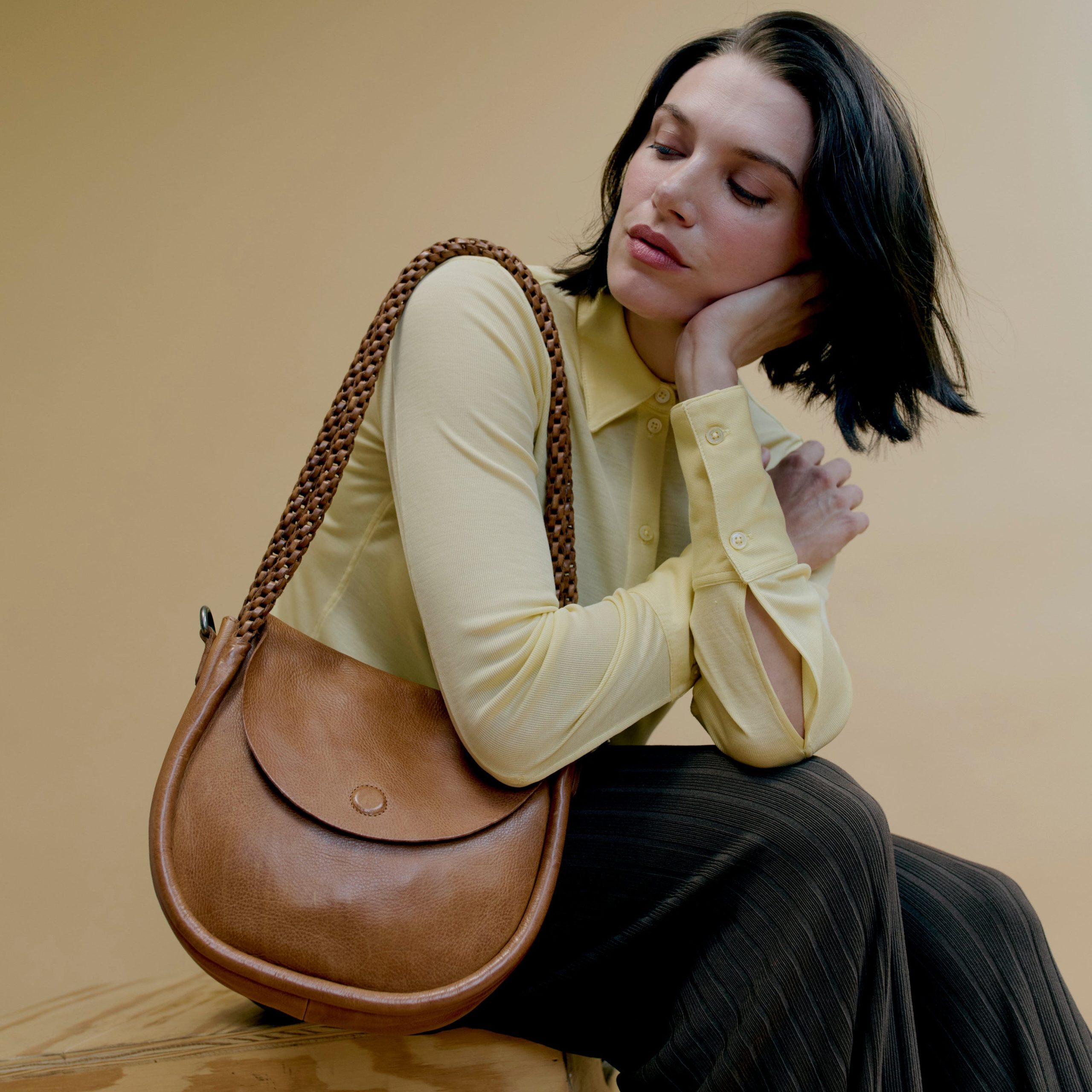 Portage Leather Crossbody Bag - Image 2